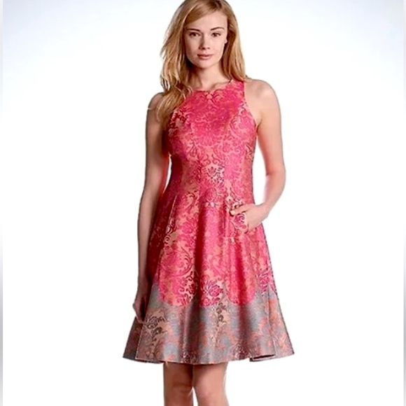 Anthropologie Dresses & Skirts - Anthropologie Tracy Reese Pink Fluted A Line Michelle Dress 10 12